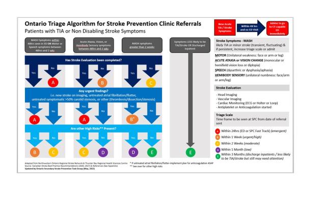 Ontario Triage Algorithm for SPC Referrals